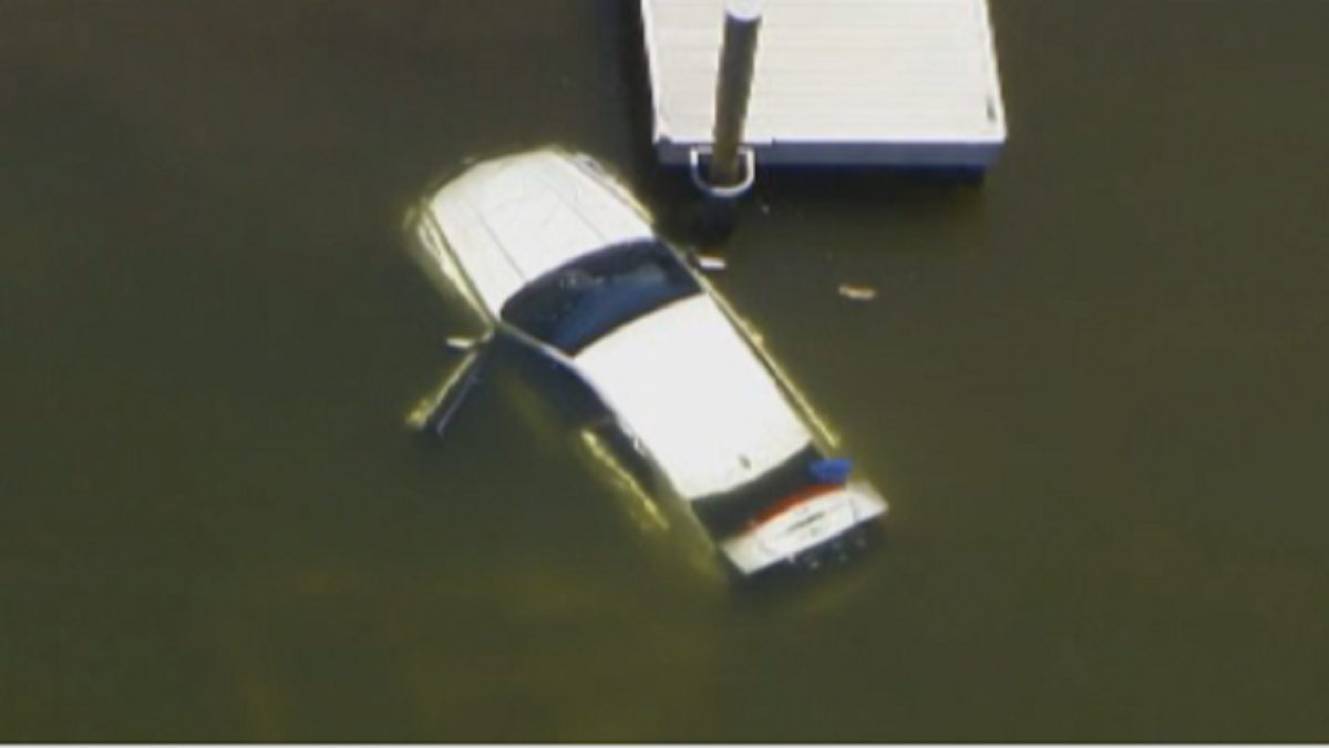 Car Rolls Off Boat Ramp At Hollywood Marina