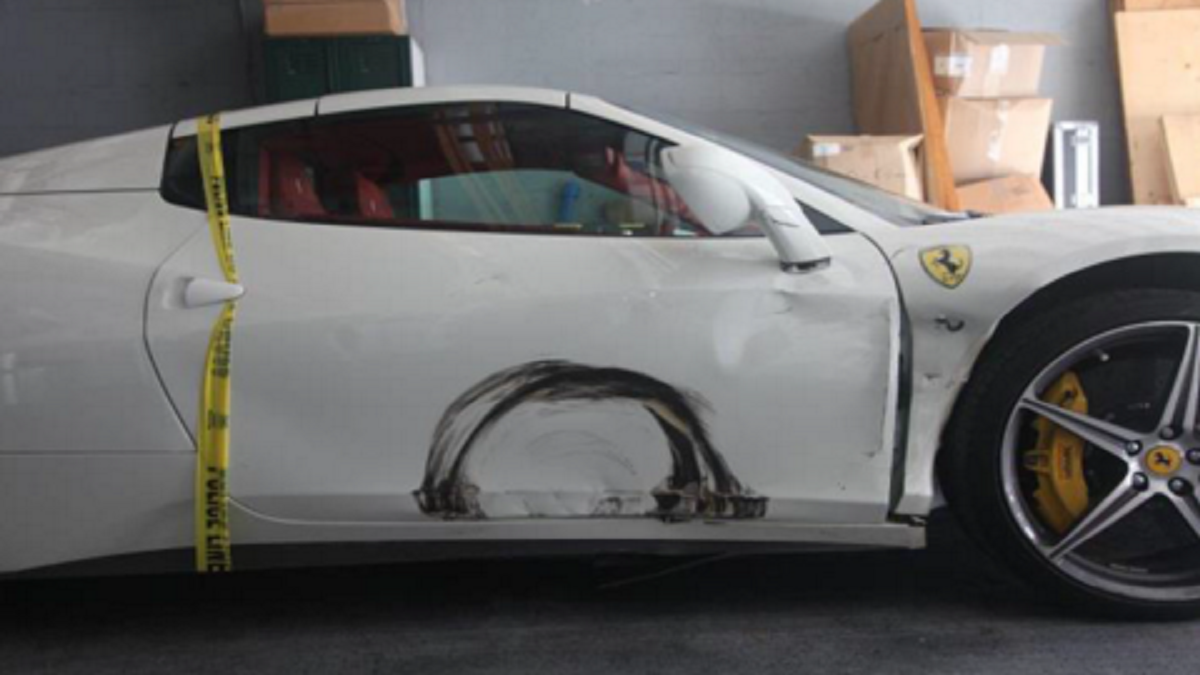 Murdered Man's Damaged Ferrari Found In Pompano Beach