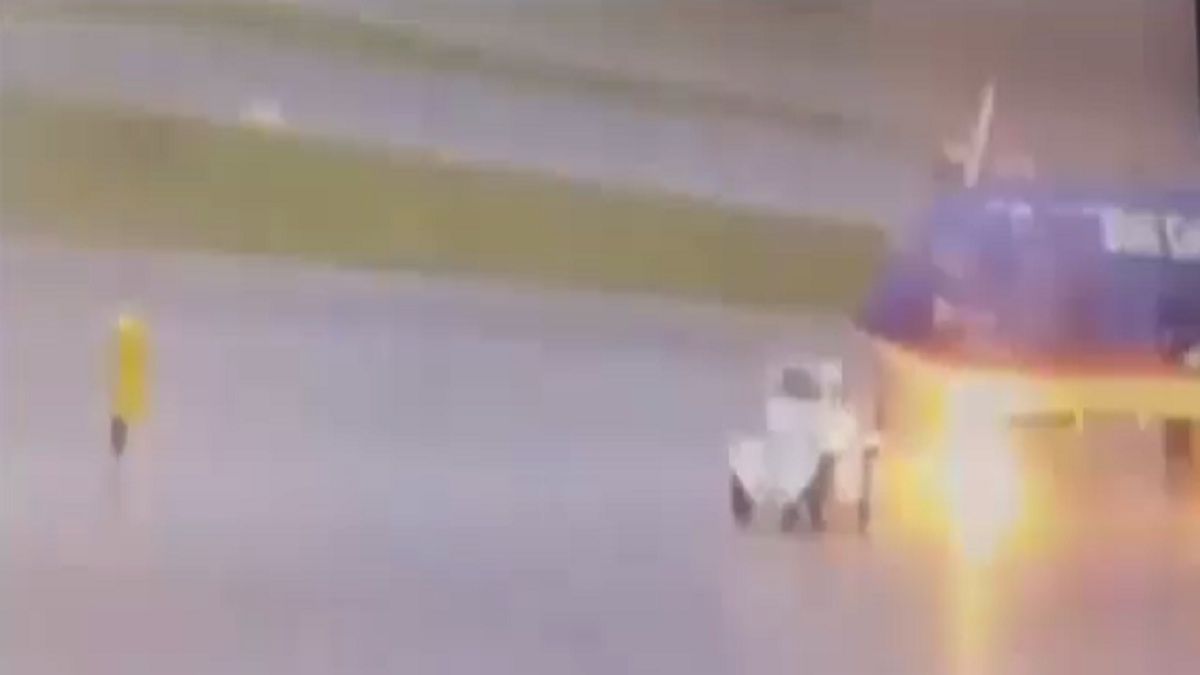 Video Shows Lightning Striking Florida Airport Worker