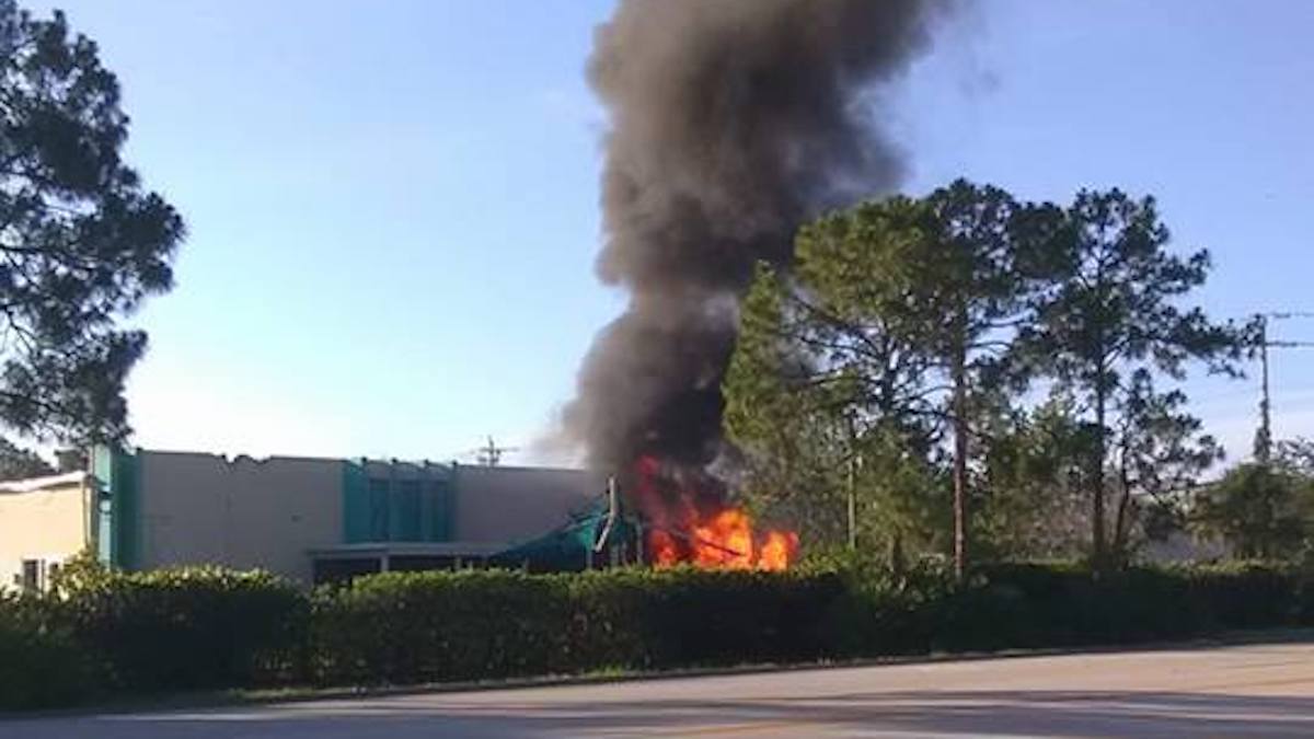 Plane Crashes Into Day Care Building in Fort Myers