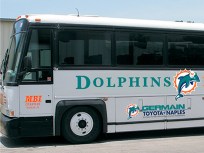 Ex-Dolphins Forced to Ride the Fan Bus