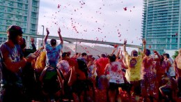 The First Annual Tomato Fight 