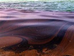 Oil Slick Mostly Cleaned Up