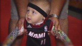 Chris "Birdman" Andersen Meets Baby Birdman