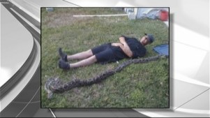 Man Catches Burmese Python