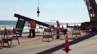 Lanes Closed as Ocean Tears Away Sand in Fort Lauderdale