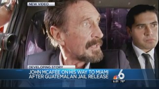 John McAfee Flying to Miami International Airport: Officials
