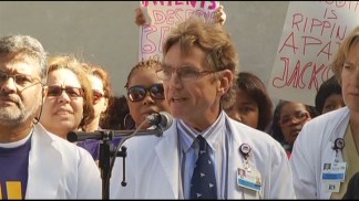 Jackson Health System Employees Rally Against Cuts
