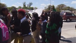 Carol City High School Students Hold Trayvon Martin Walkout