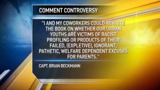 Protest Over Firefighter's Trayvon Comment
