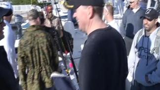 Miami Marlins Fish With War Veterans