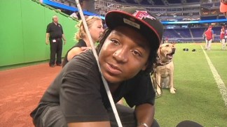 Blind Students Tour Marlins Park, Experience Game