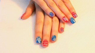 Patriotic Nail Art for July 4