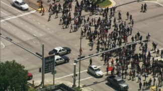 Raw Video: Hundreds of Students Protest For Trayvon Martin