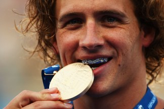 Lochte Steps Out in Style 