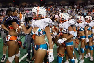 Real Women Play Football in Underwear
