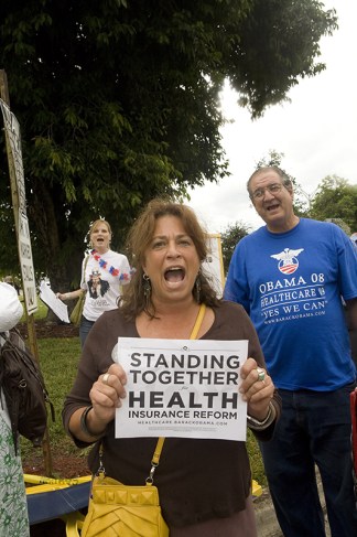 Peaceful Town Hall Meeting on Health Care Reform