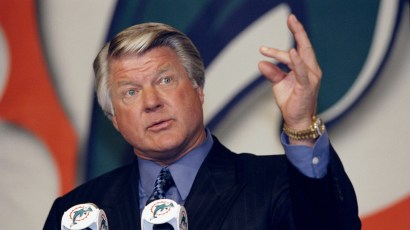 14 Jan 1999:   Jimmy Johnson talks during a press conference at the Miami Dolphins Head Quarters announcing Dave Wannstedt as the new Assistant Head Coach in Davie, Florida. Mandatory Credit: Eliot J.