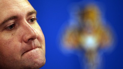 SUNRISE, FL - JUNE 16: Newly named head coach Peter DeBoer listens to questions from the media after signing his contract with the Florida Panthers hockey team at the BankAtlantic Center June 16, 2008 SUNRISE, FL - JUNE 16: Newly named head coach Peter DeBoer listens to questions from the media after signing his contract with the Florida Panthers hockey team at the BankAtlantic Center June 16, 2008