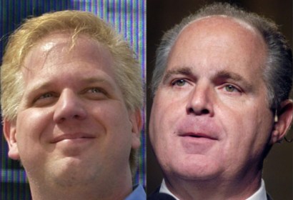 Glenn Beck's star is on the rise, but he hasn't made right-wingers forget about Rush Limbaugh just yet.