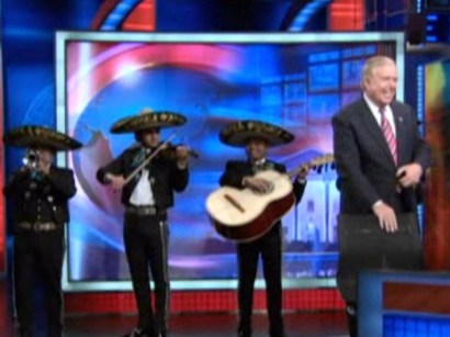 Lou Dobbs got a special welcome on The Daily Show. 