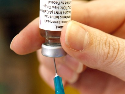 A dose of the experimental vaccine for the H1N1 flu virus is prepared at Vanderbilt University Medical Center in Nashville, Tenn., Tuesday, Aug. 11, 2009.
