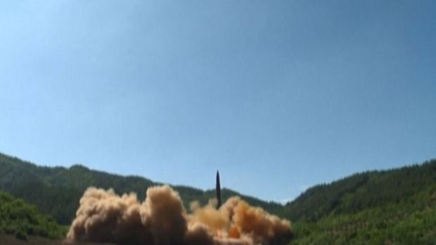DPRK top leader praises for making plan to attack Guam