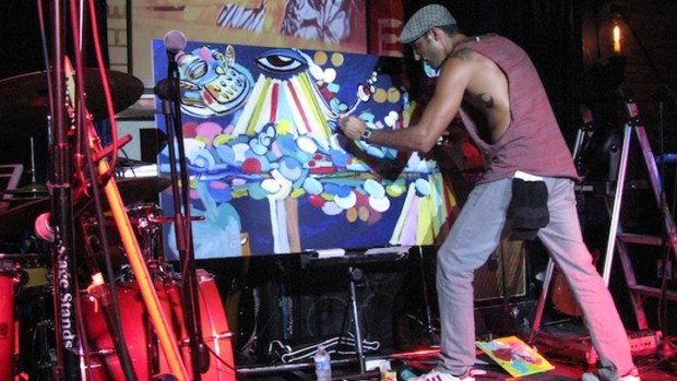 Lebo Illustrates Hope at The Stage