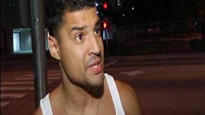A man who says he saw a Miami Beach police officer crash into two people with his department-issued ATV talks about the incident to NBC Miami.