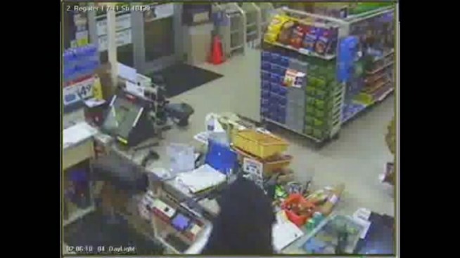 Video surveillance captured the crime on July 27 just after 2 a.m.