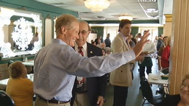 Democratic Sen. Bill Nelson worked the lunch crowd in the heart of the Cuban exile community   but the Miami-born Nelson was also met by a number of high-profile supporters from his own party, including Manny Diaz. David James, from the campaign of Republican challenger Congressman Connie Mack IV, said he drew a much bigger turnout at a Versailles event held with Sen. Marco Rubio recently.