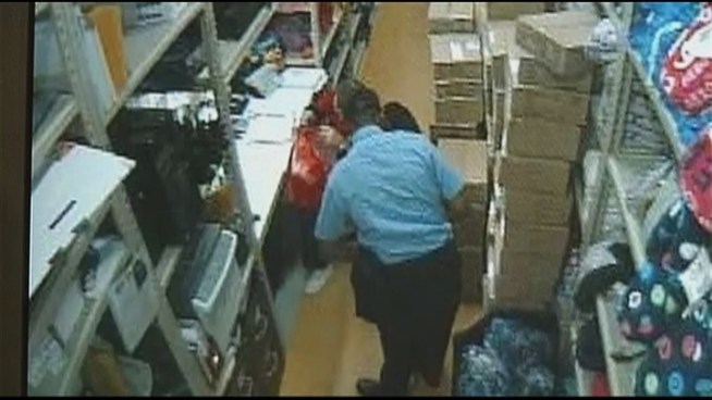 The morning after the biggest shopping day of the year, a man dressed as a Brinks security guard carried out his biggest heist yet. Police said John Mortimer, 24, stole $162,000 in cash from Aéropostale at Sawgrass Mills in Sunrise. Surveillance video shows a store manager giving the suspect the deposits, which he signs for, before he leaves with the cash inside a Brinks bag. No one answered the door at Mortimer's Lauderhill home on Wednesday.