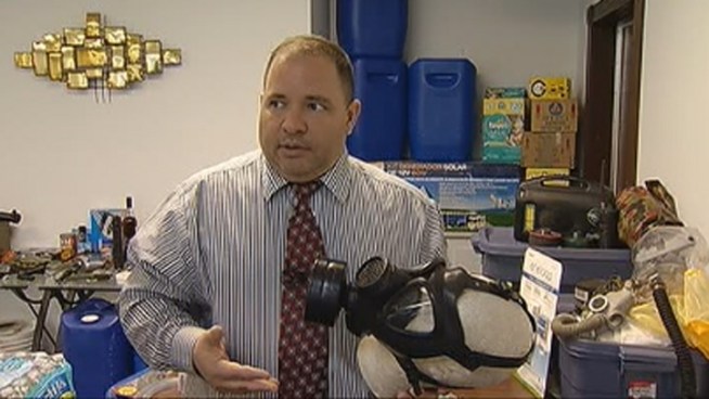 If a cataclysmic event occurs, Chris Petrovich is ready. He has gas masks, bread in a can, alarms for his windows to alert him of looters   and a bottle of what he calls  one of the best whiskeys in the world.  Petrovich and South Florida security expert Walter Philbrick talk about preppers.