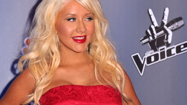 Singer Christina Aguilera, coach on NBC's 