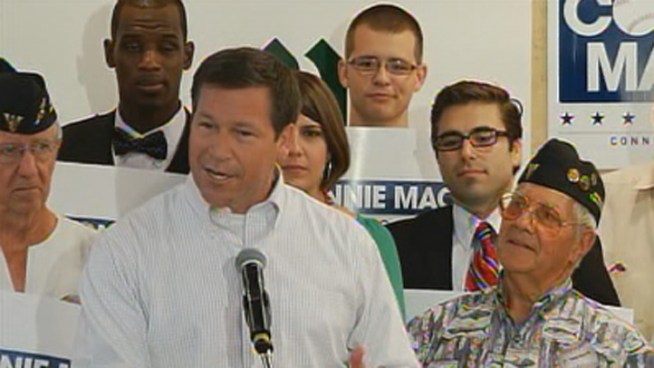 NBC 6 South Florida's Hank Tester reports on Republican Senate candidate Connie Mack's appearance at the Versailles Restaurant with Senator Marco Rubio on Monday. Congresswoman Ileana Ros-Lehtinen also spoke at the event.