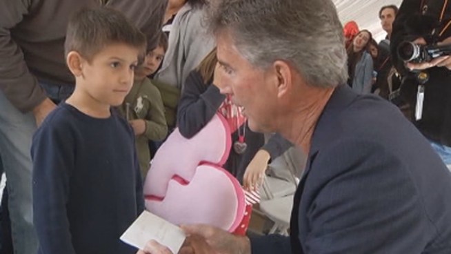 There was a line to thank cardiac surgeon Dr. Redmond Burke at Miami Children's Hospital's reunion for pediatric heart patients. Mothers Lori German and Johana Duarte spoke about the cardiac treatment their daughters received.
