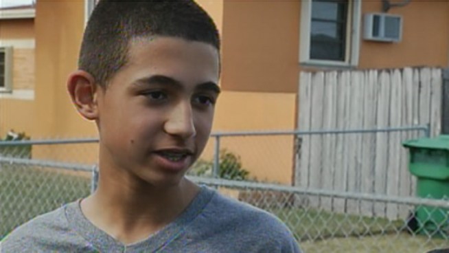 Christmas came for the Rodriguez family a day early because of Michael Saavedra of Miami Beach Fire Rescue, who organized firefighters to help. Saavedra, parents Aymara and Hande Rodriguez, and their children Hander and Abigail spoke about what it meant.