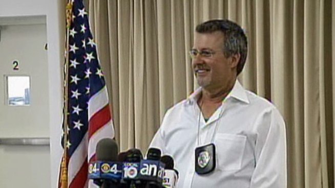 Officer Jaime Pardinas spoke publicly for the first time Thursday about his stabbing by an escaped prisoner. He said he's ready to go back to work.