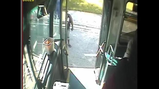 Surveillance video of a altercation between a Broward County bus driver and an out of control would-be robber was released by authorities on Monday.