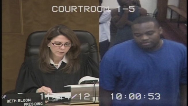 Leonard Jones, 27, was arrested for aggravated child abuse after he broke his 7-year-old daughter's left collarbone in an altercation over her snacks, Miami Police said. Jones said in court on Wednesday that he makes $350 a week as a forklift driver and asked the court to appoint a public defender to represent him, so Miami-Dade Circuit Judge Beth Bloom appointed the public defender's office for him. She set his bond at $50,000 and ordered him not to have any contact with his daughter.