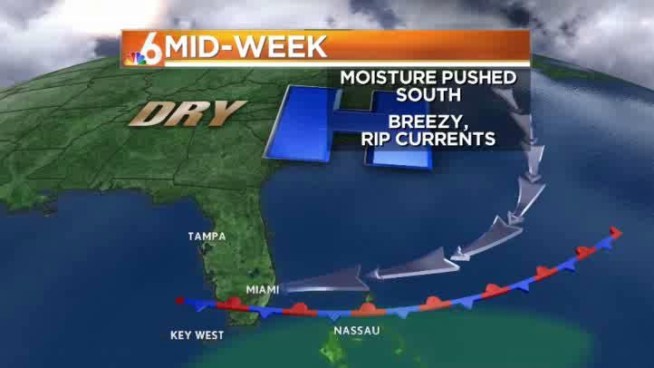 Some showers around this afternoon in the wake of a very weak front.  Breezy weather coming tomorrow afternoon.