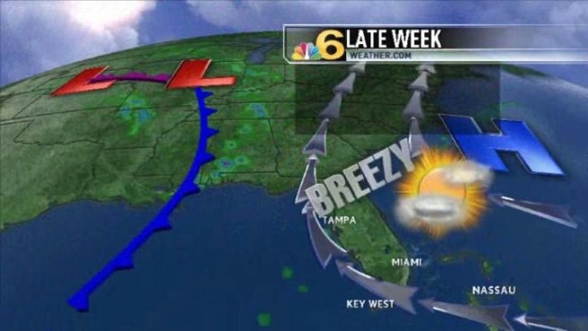 A few showers early in the Keys, sunny and warm Thursday. Jennifer Reeves has the forecast.