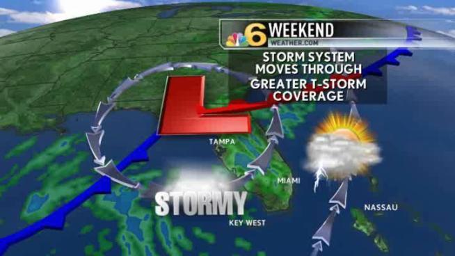 Partly to mostly cloudy with widely scattered afternoon storms.  Meteorologist Shiri Spear has the local forecast.