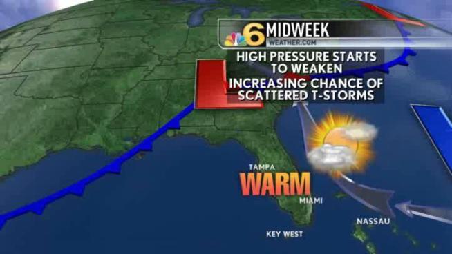 Partial sun with an occasional breeze today.  Meteorologist Shiri Spear has the local forecast.