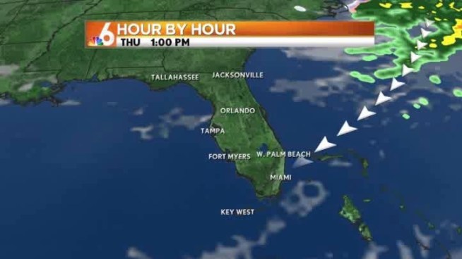 Weak cold front rolls into South Florida this afternoon to 