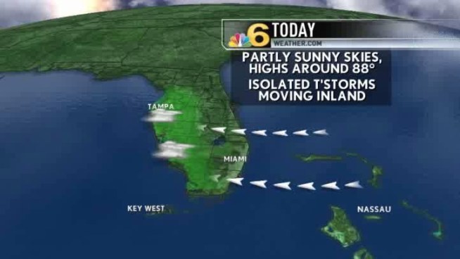 Some sunshine today, shower and thunderstorm chances increasing rest of this week.