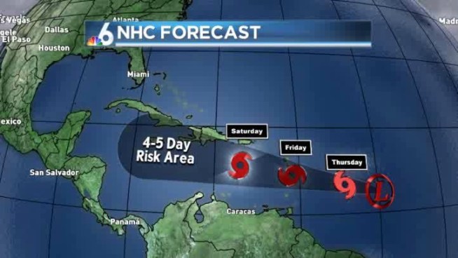 Storm chances increase, TD #5 on the move in the Atlantic...