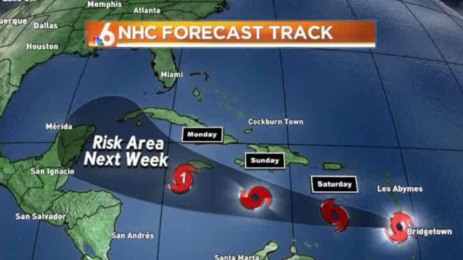 Tropical wave on the move to our south...rain chances coming up for the weekend.