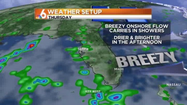 Quick morning showers are expected on the breeze with more sunshine this afternoon. Meteorologist Shiri Spear has the local forecast.