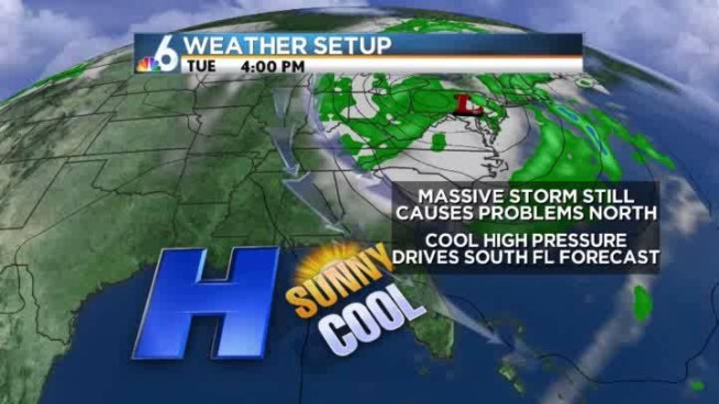 Cooler pattern in store for South Florida!  Ryan Phillips has the forecast.